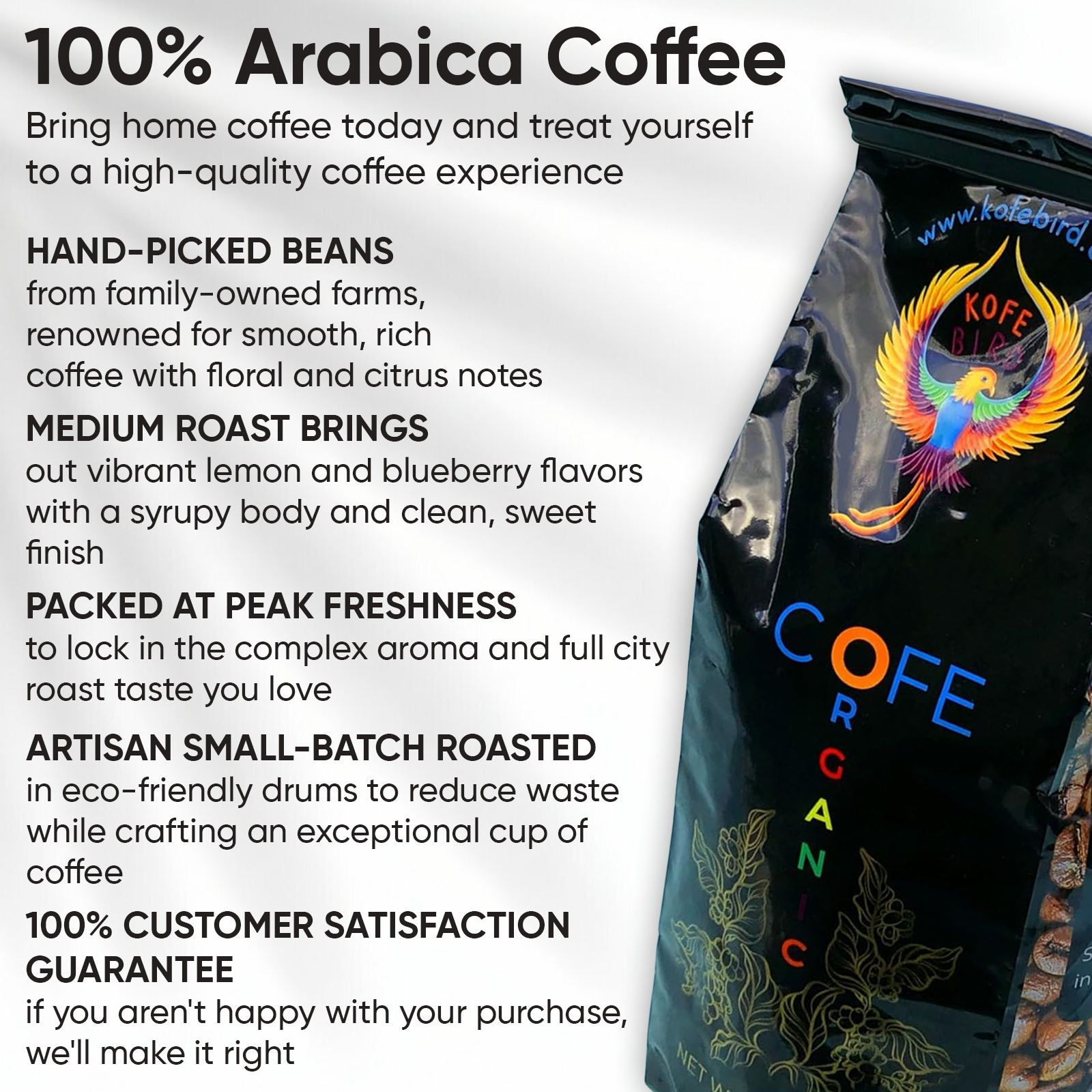 Kofe Bird Premium Specialty Coffee - 100% Arabica From Guatemala